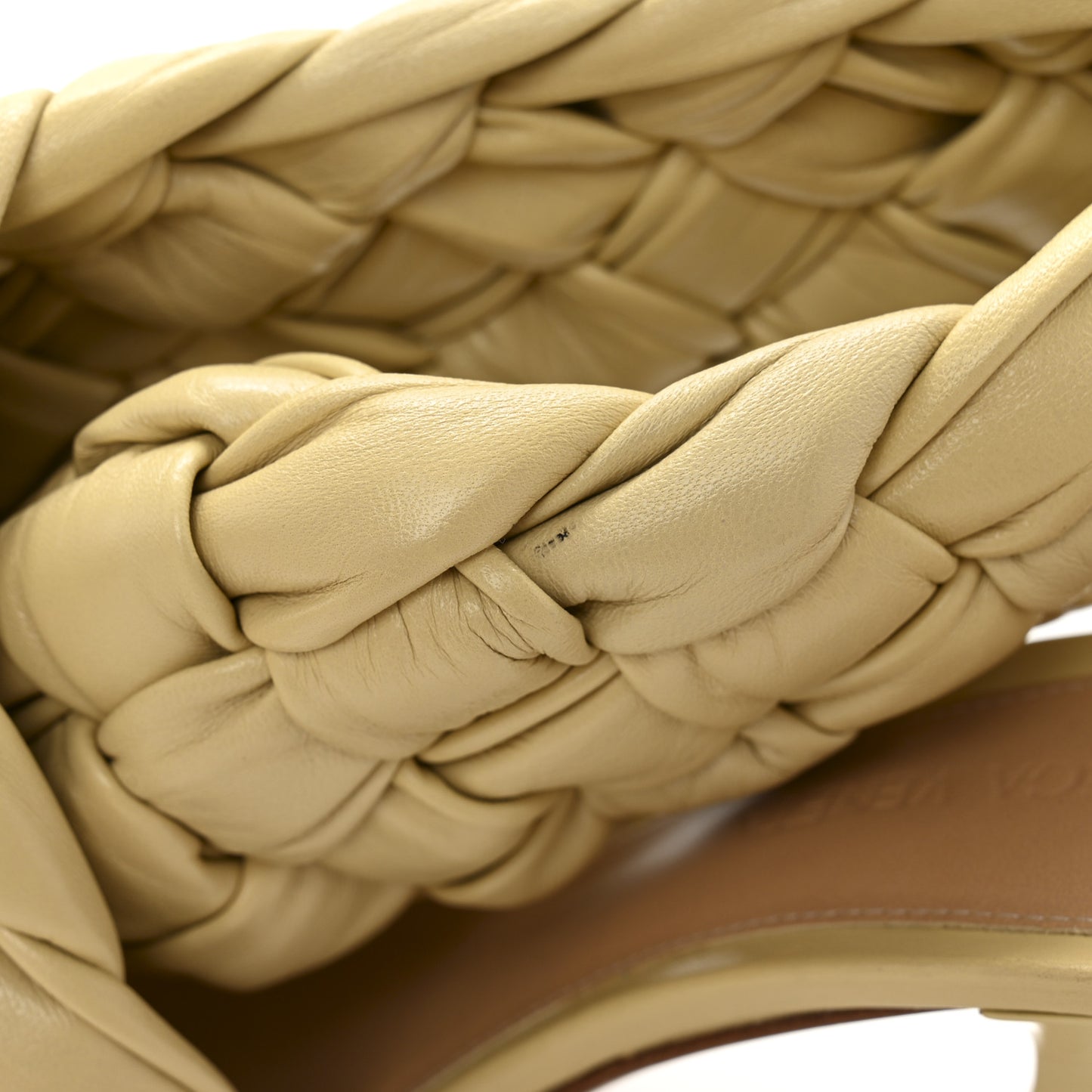 Shiny Nappa Intrecciato The Board Sandals 37 Bandage
