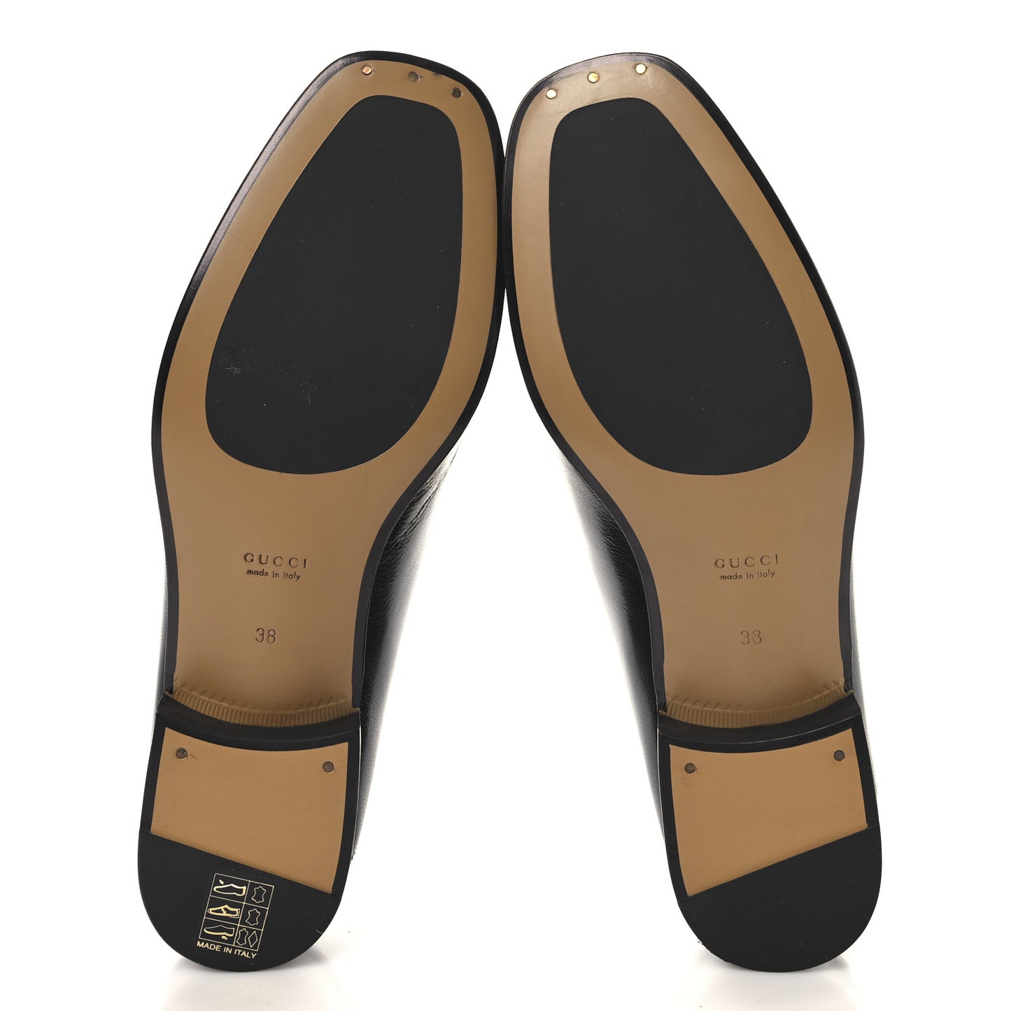 Goatskin Womens Horsebit Mid-Heel Loafers 38 Black