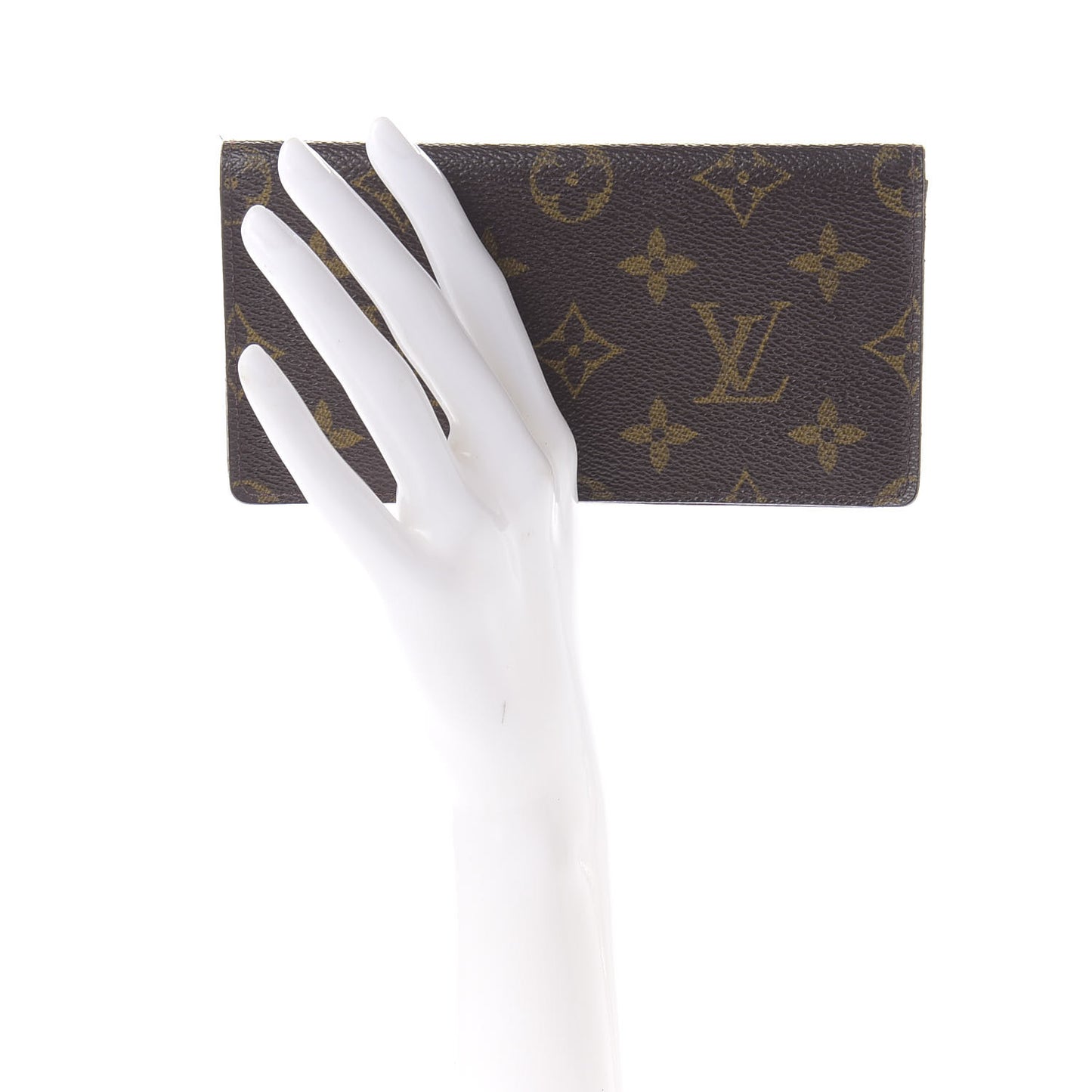 Monogram Checkbook Holder Wallet Cover