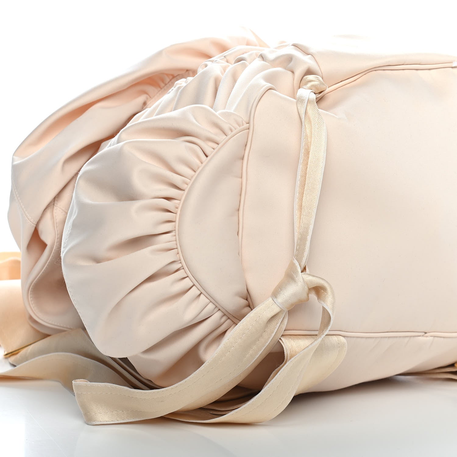 Balenciaga Satin Backpack Beige 5 of 9