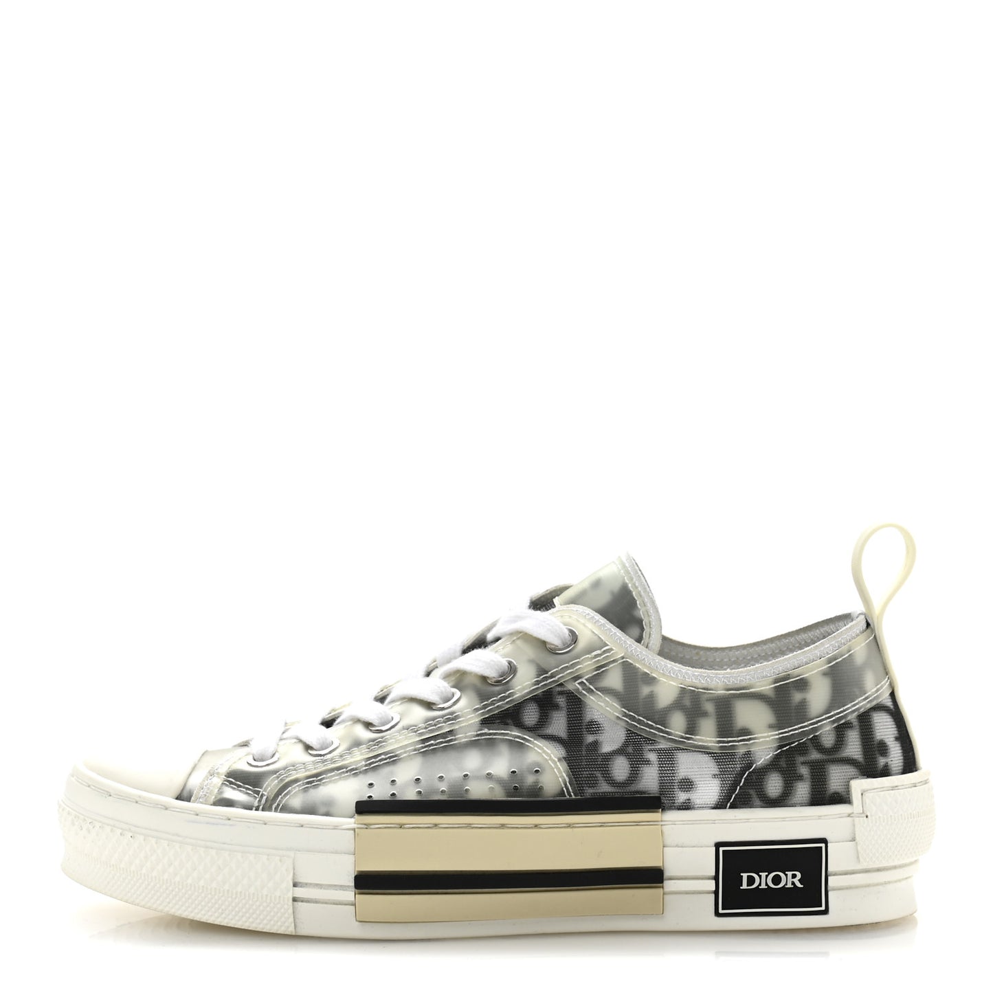 Technical Canvas Oblique B23 Low Top Sneaker 39 White Black