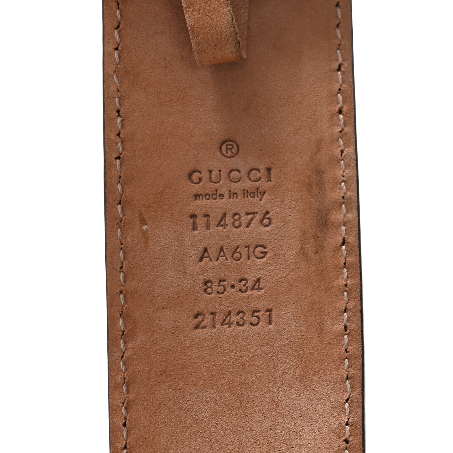 Guccissima Signature Interlocking G 40mm Belt 85 34 Navy