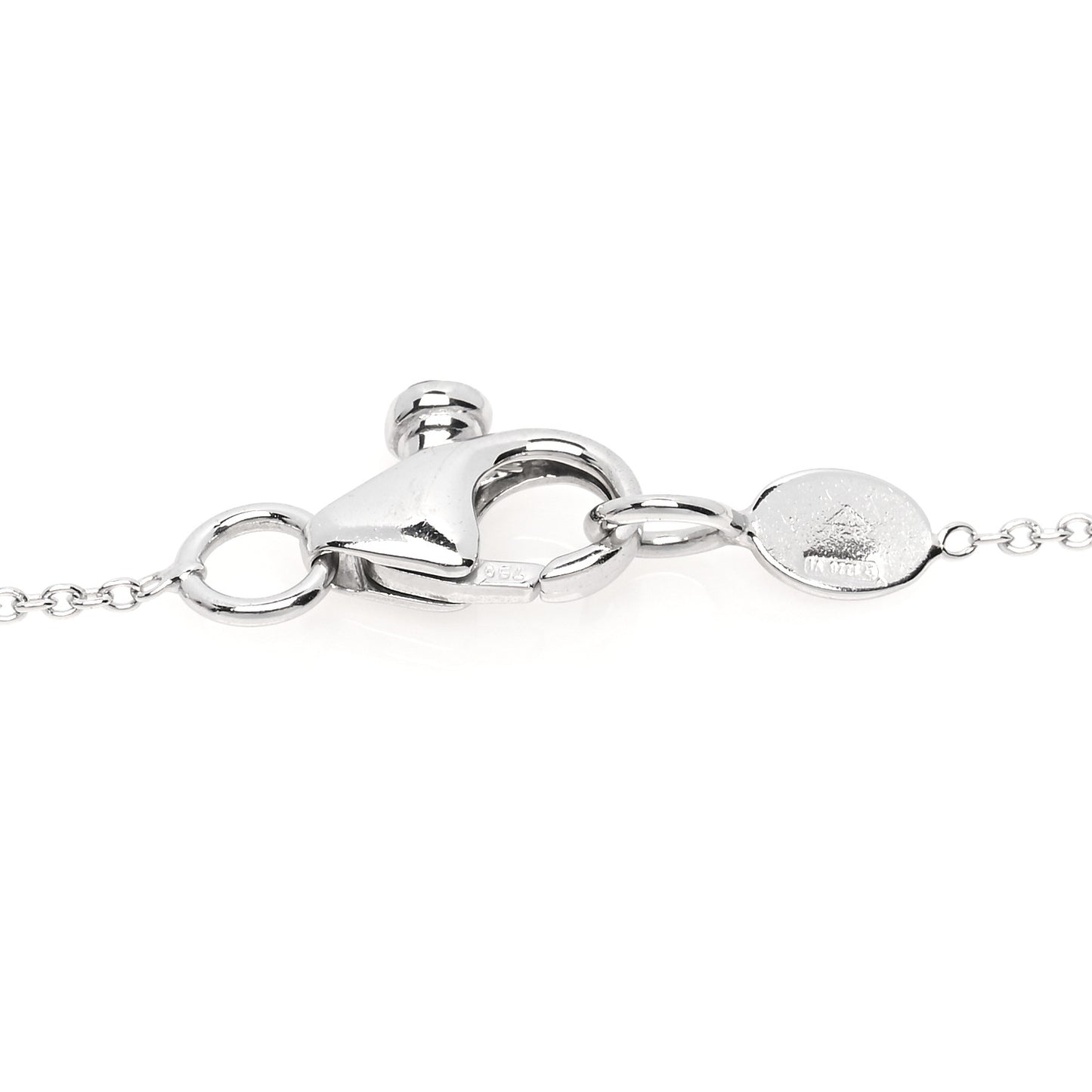 18K White Gold Diamond By the Inch Five Station Bracelet