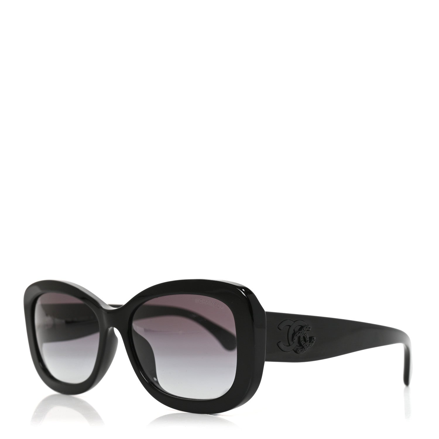 Chanel Acetate Polarized CC Sunglasses 5468-B-A Black 1928137