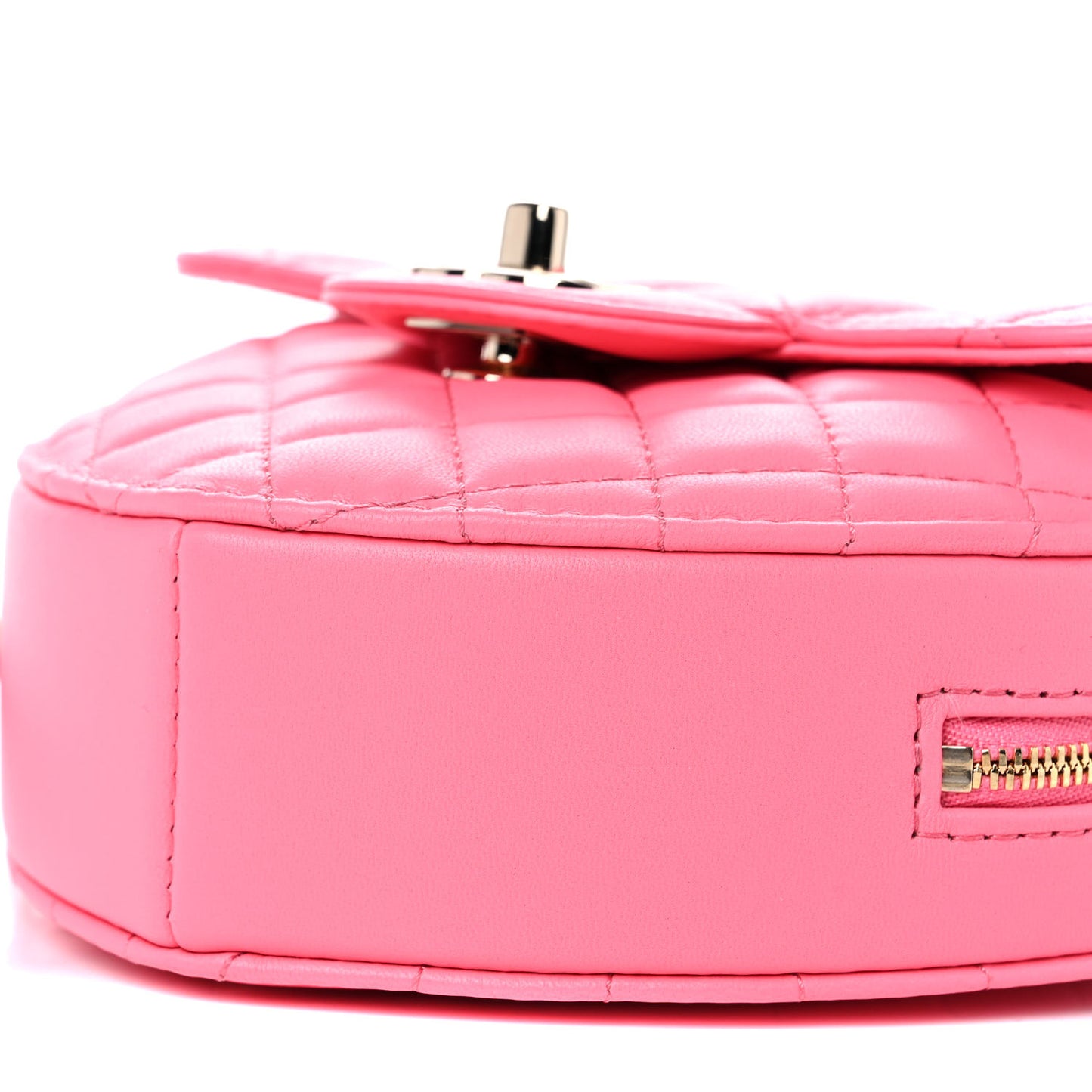 Lambskin Quilted CC In Love Heart Bag Pink
