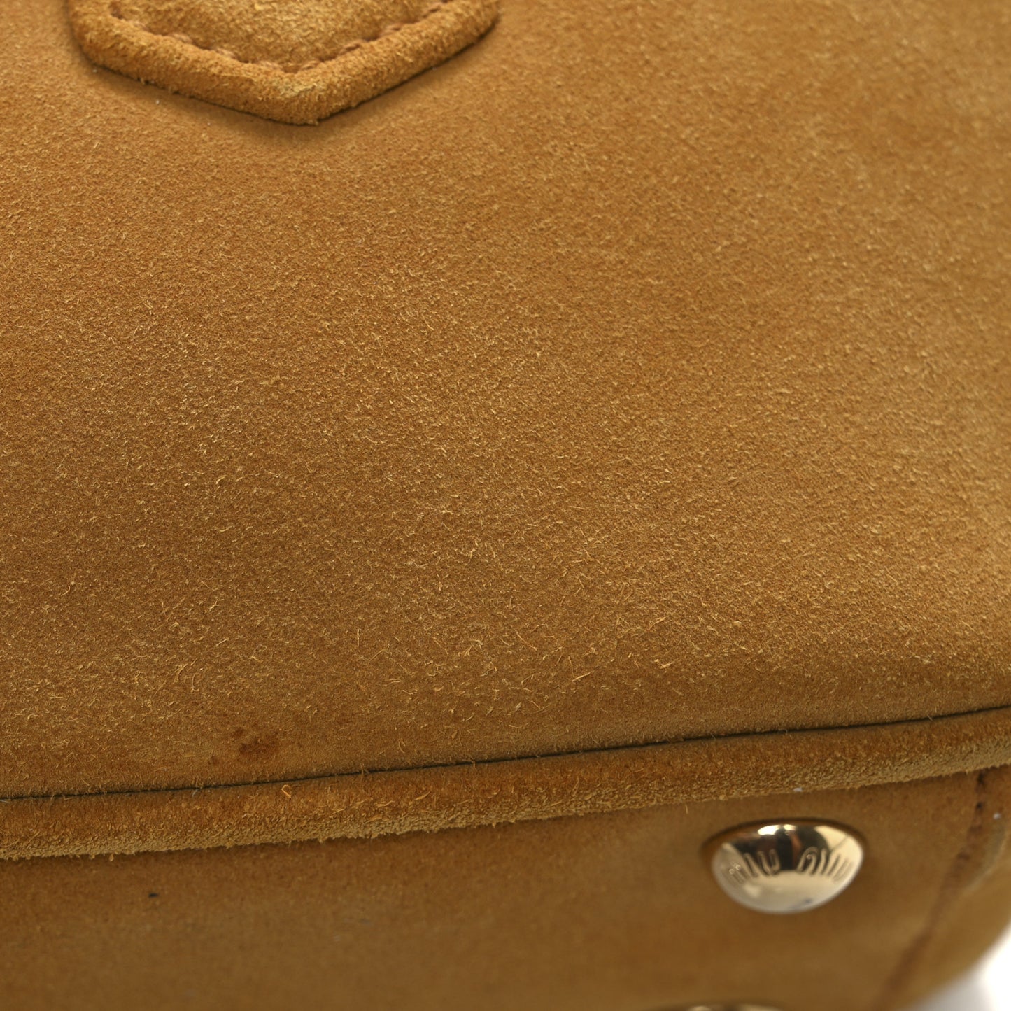 Suede Padded Regular Arcadie Top Handle Bag Whiskey