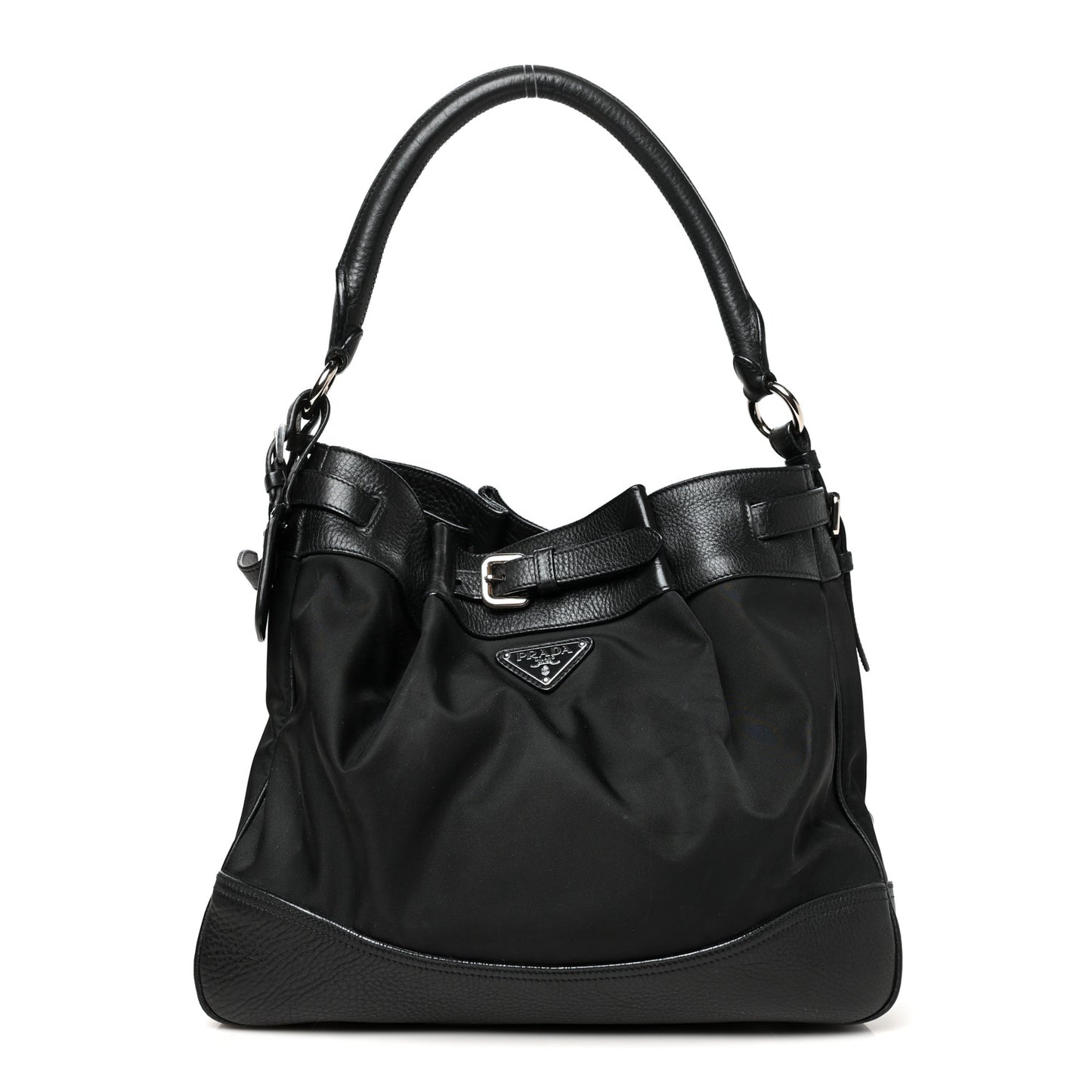 Nylon Vela Bucket Bag Black