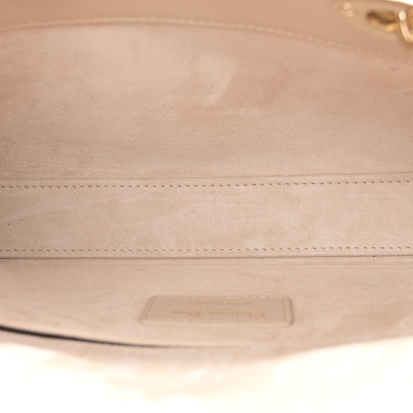 Lambskin Cannage Medium Lady D-Joy Sand