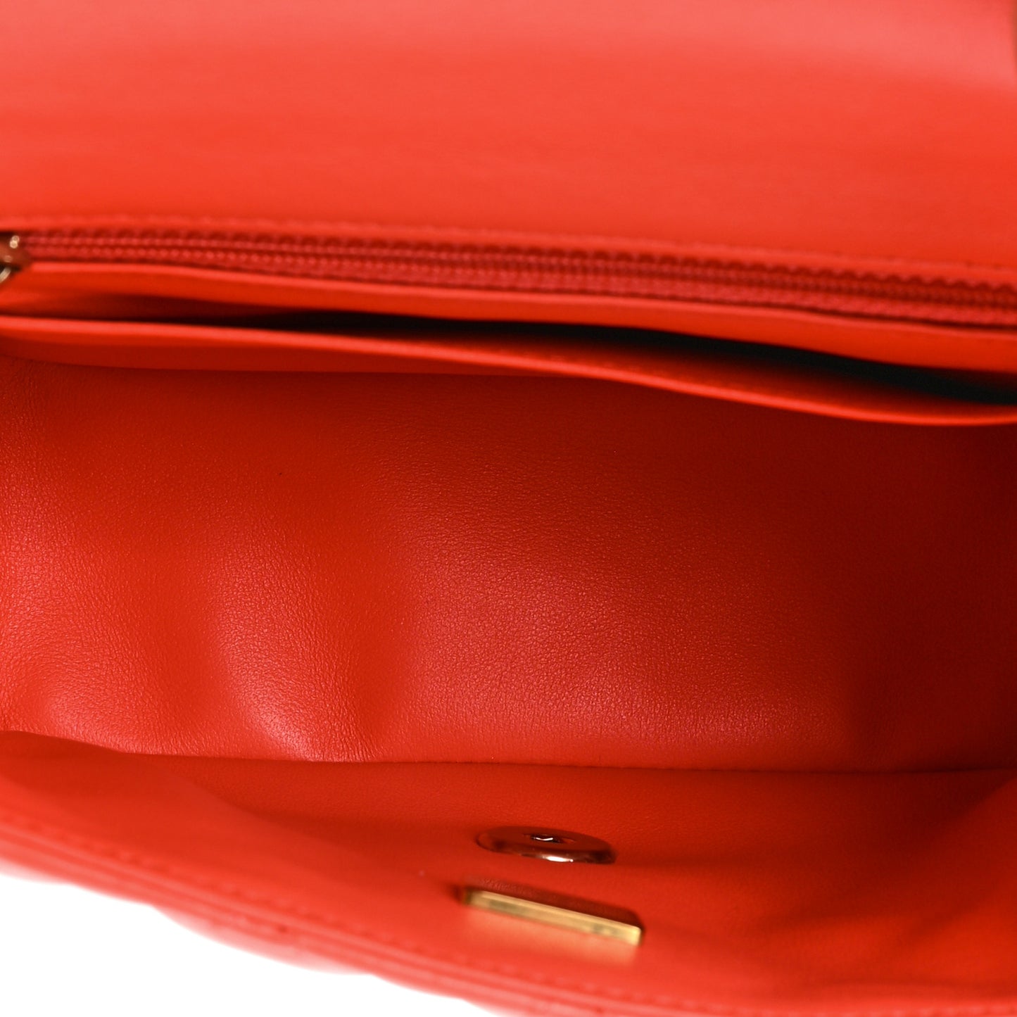 Lambskin Quilted Mini Square Flap Red