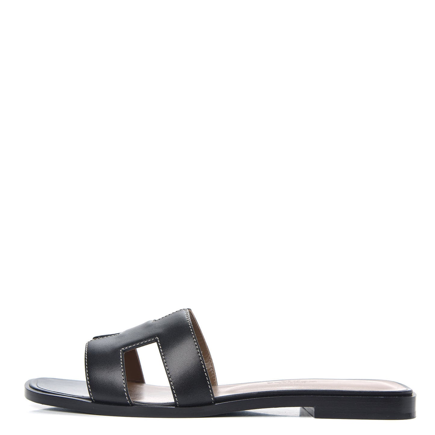 Box Calfskin Oran Sandals 35.5 Black