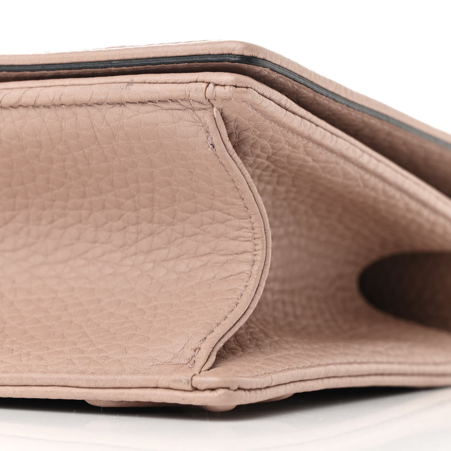 Grained Calfskin Medium Diorama Flap Bag Nude