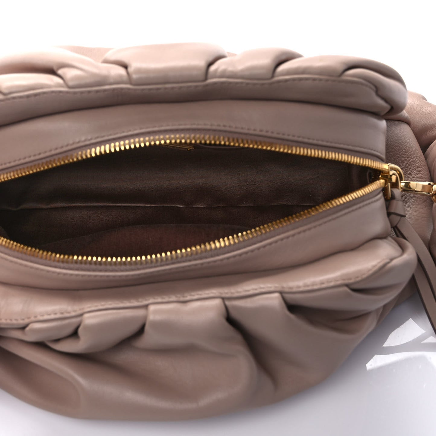 Nappa Knot Top Handle Shoulder Bag Cammeo