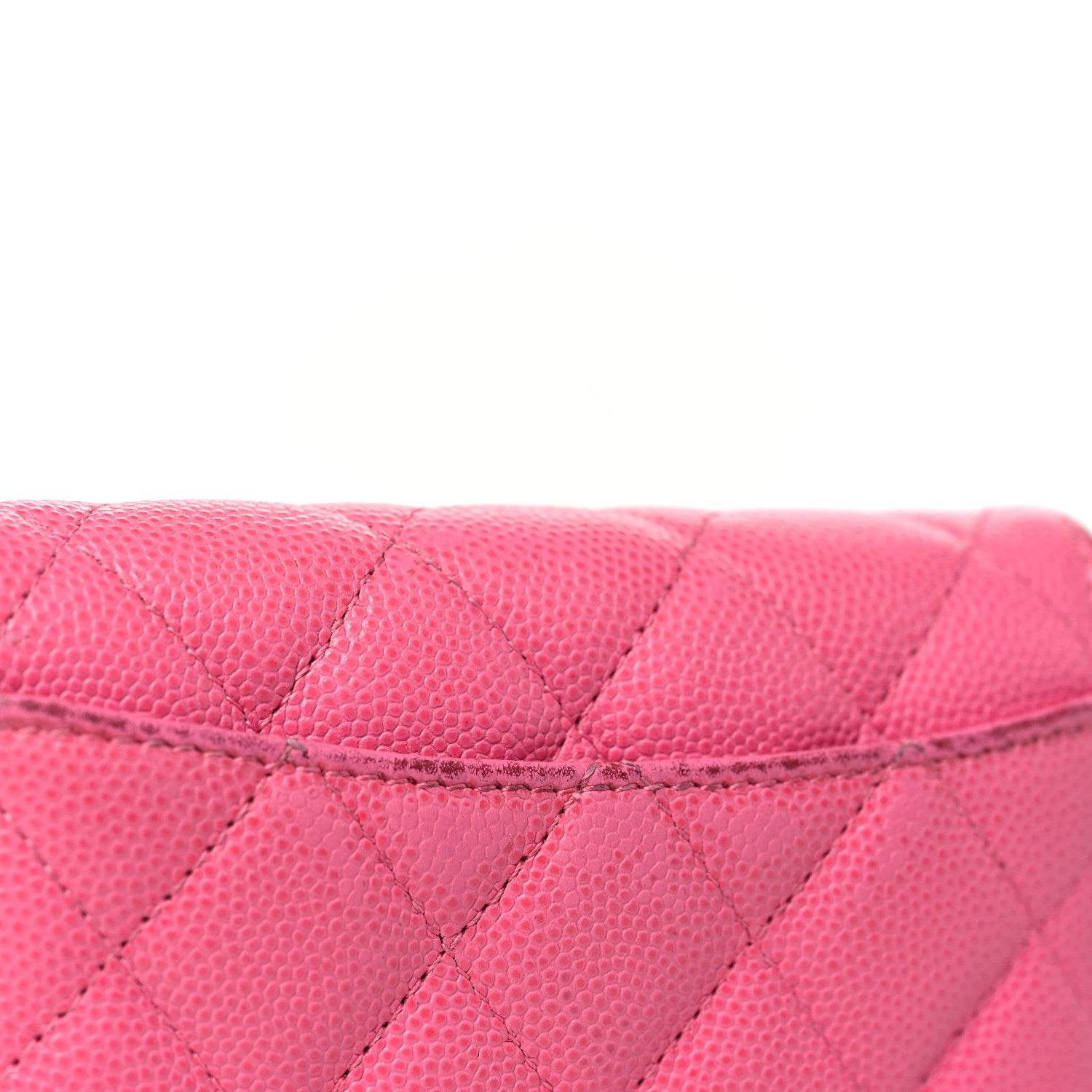 Chanel Caviar Quilted Flap Card Holder Wallet Pink 13 of 15