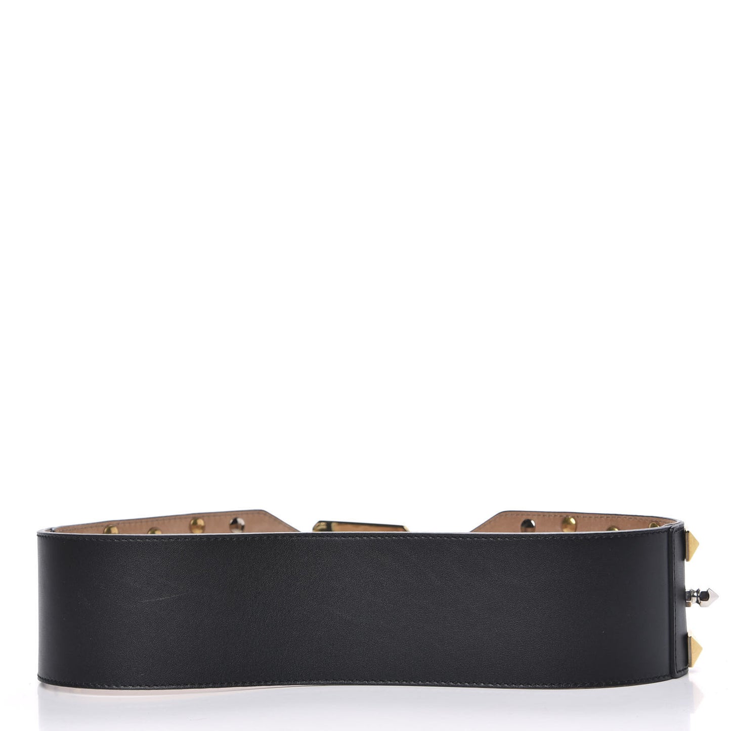 Calfskin Studded Belt 70 28 Black