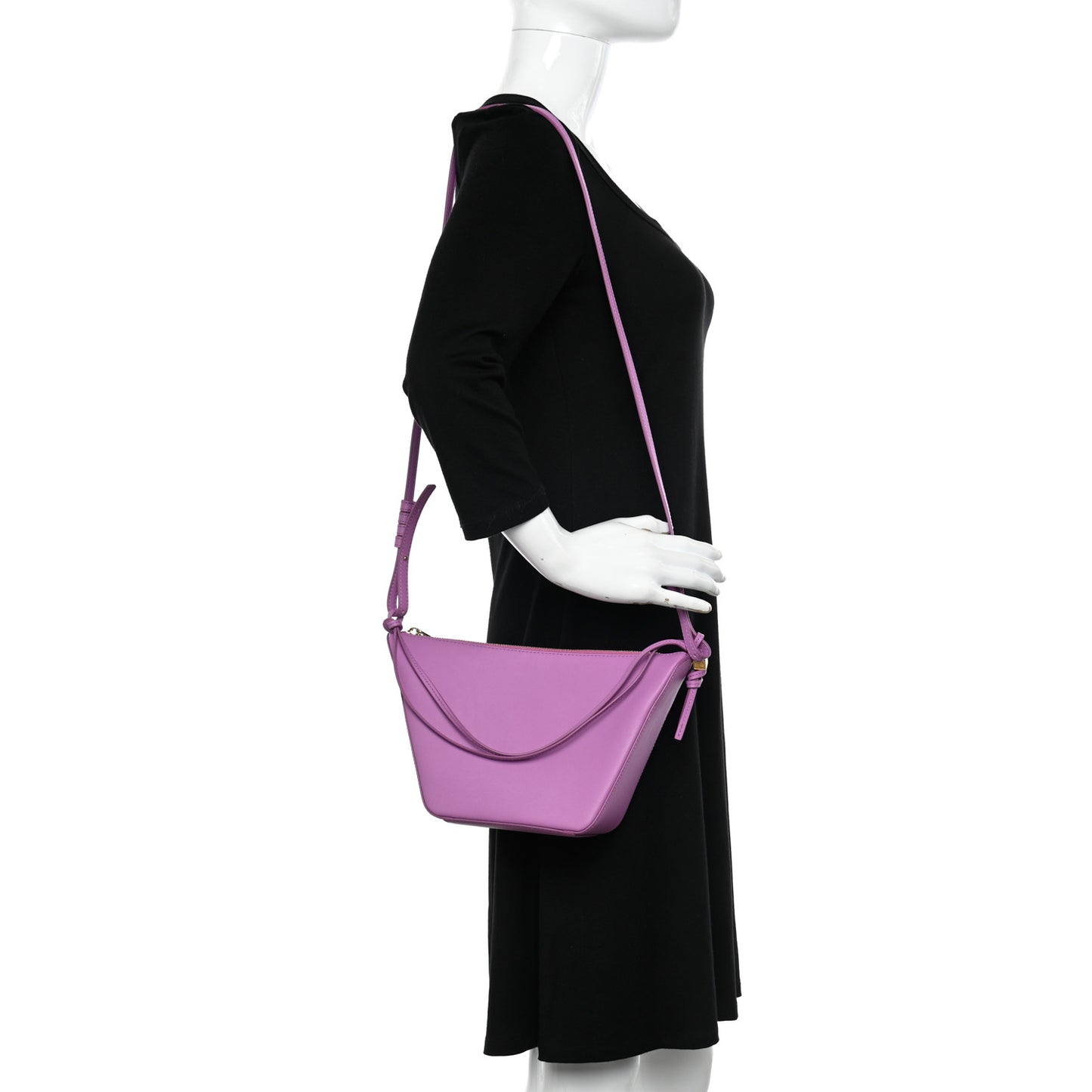 Calfskin Mini Hammock Hobo Purple