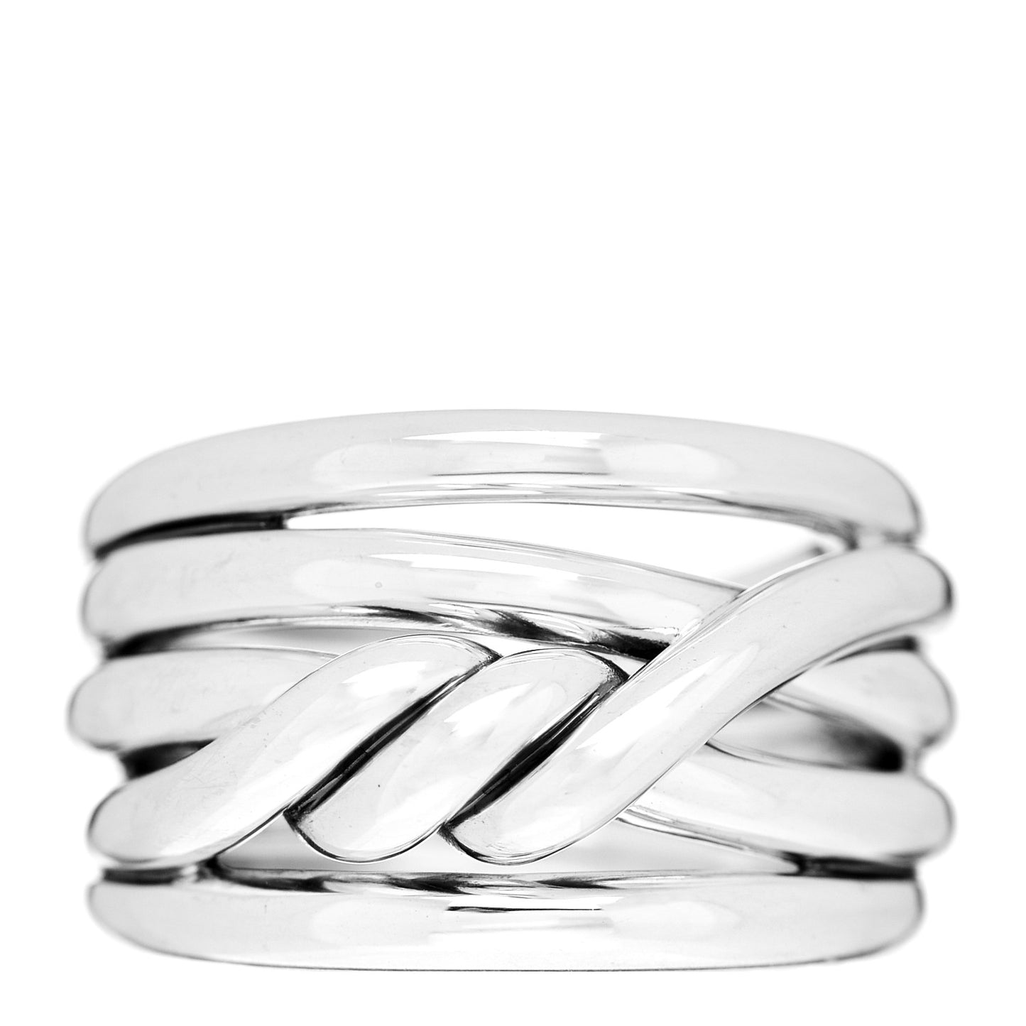 Sterling Silver 14mm Continuance Ring 54 7