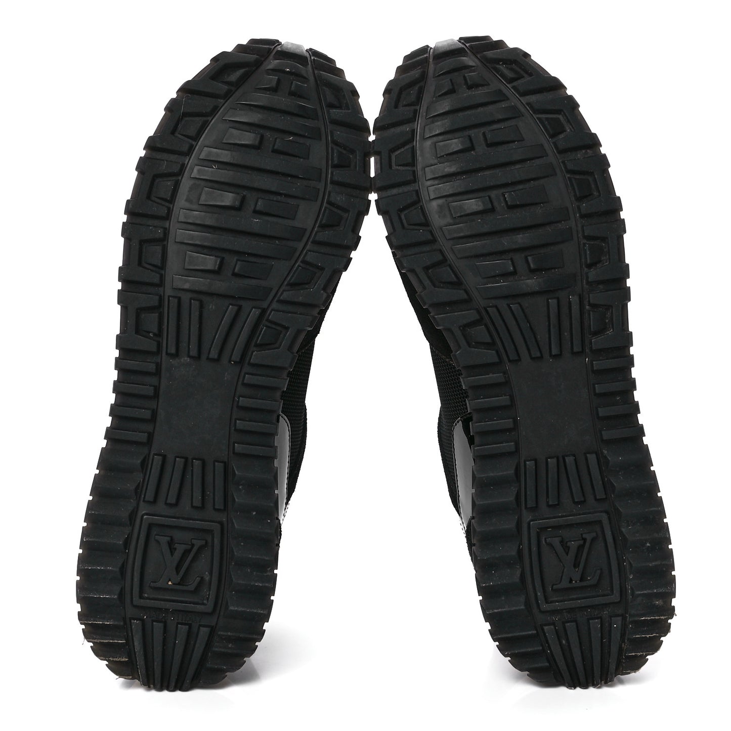 Suede Monogram Run Away Sneakers 40 Black
