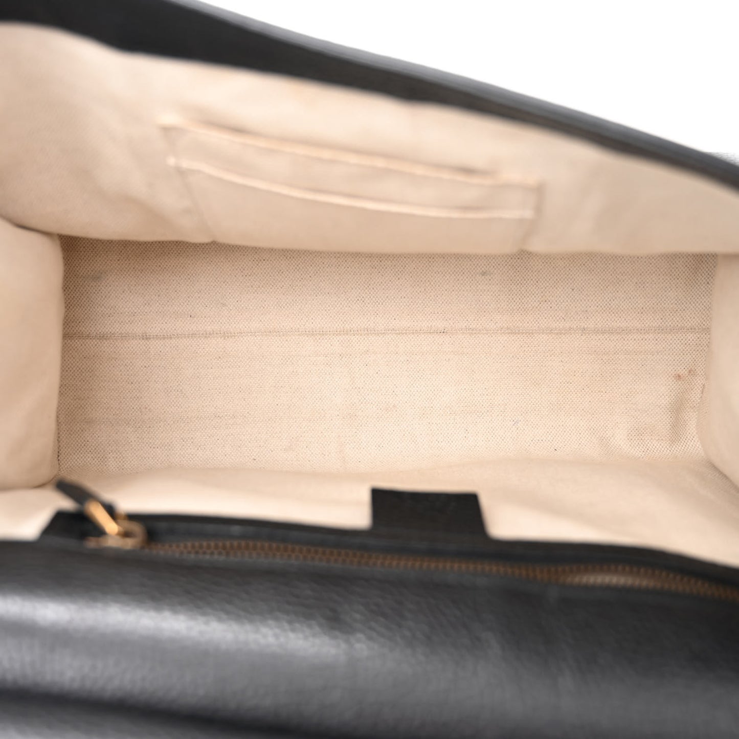 Calfskin Small GG Marmont Top Handle Bag Black