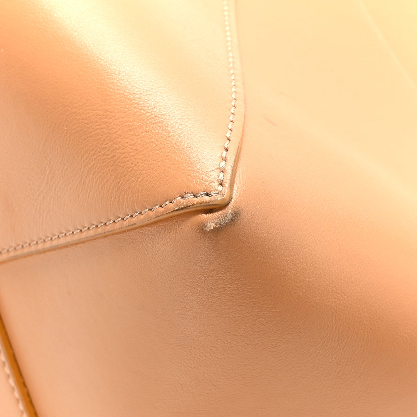 Shiny Calfskin Medium Puzzle Fold Tote Warm Desert