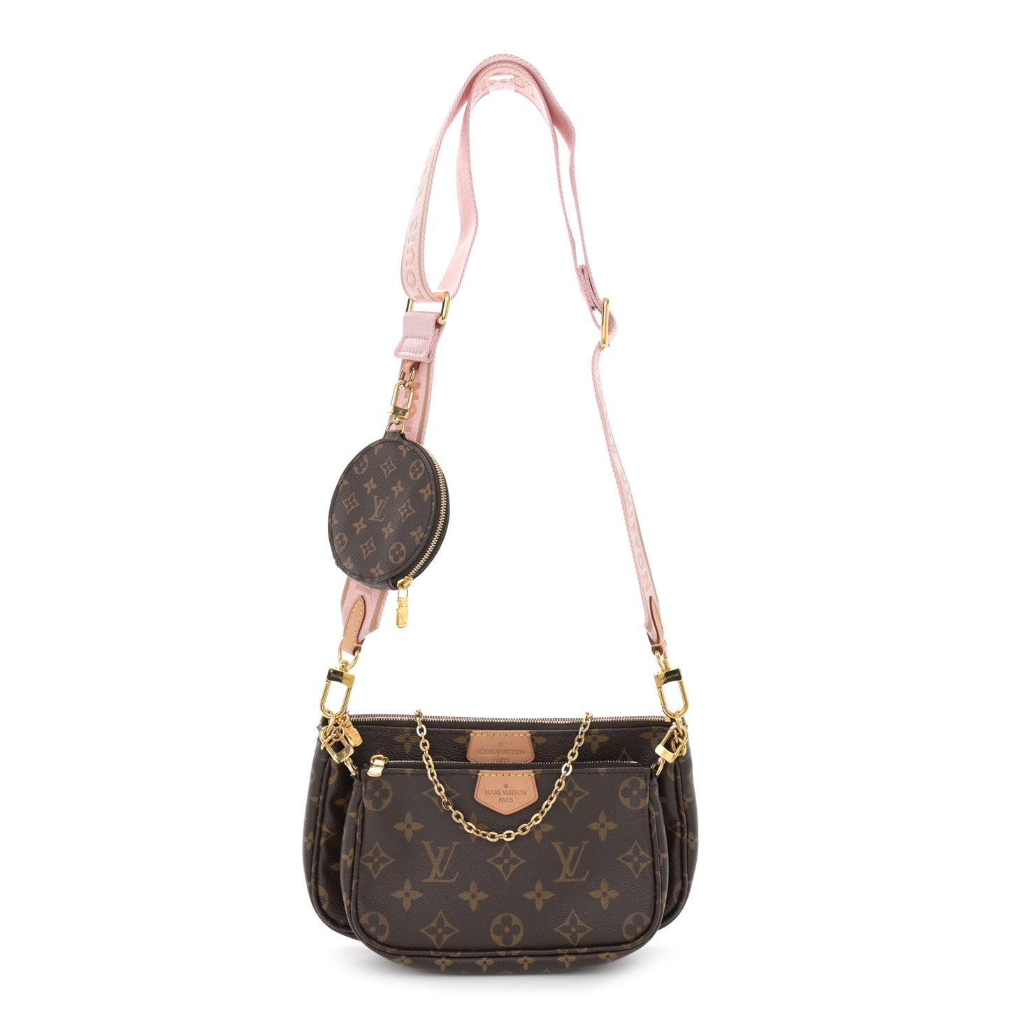 Monogram Multi Pochette Accessories Rose Clair