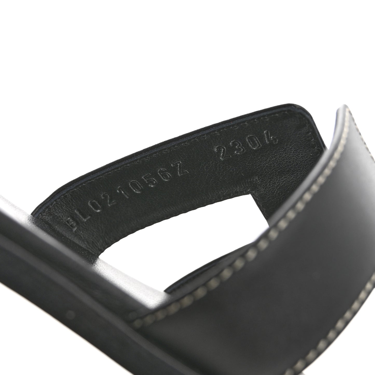 Box Calfskin Oran Sandals 38 Black