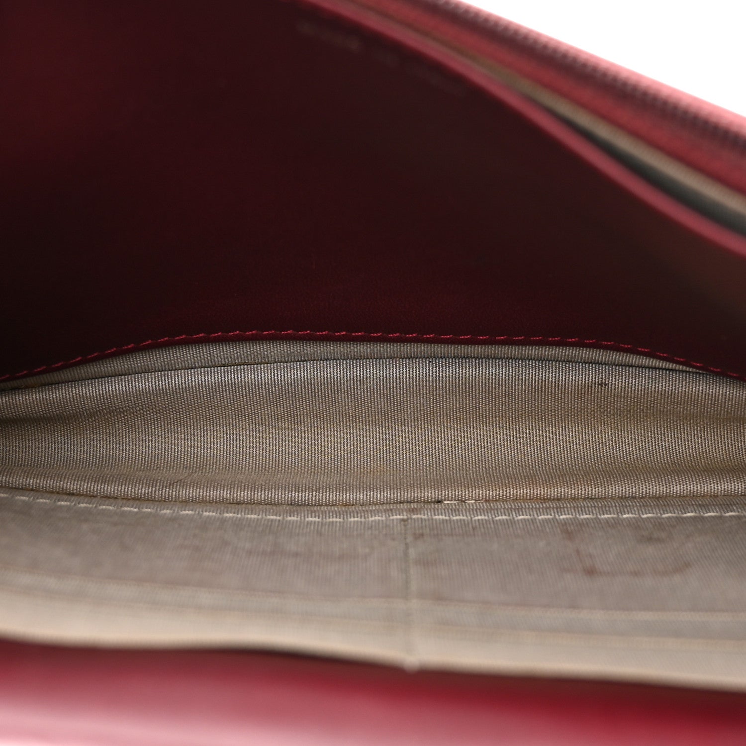 Chanel Patent Quilted Brilliant Wallet On Chain WOC Dark Burgundy 5 of 12