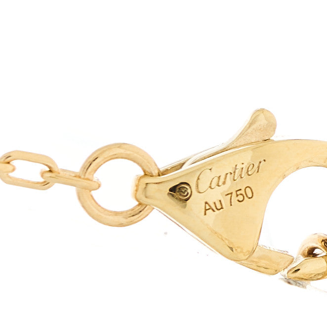 Cartier 18K Yellow Gold Diamond SM D'Amour Pendant Necklace 6 of 6