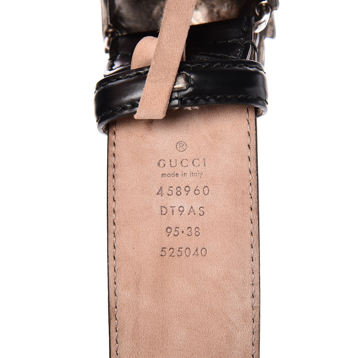 Gucci Calfskin Dragon Belt 95 38 Black 5 of 6