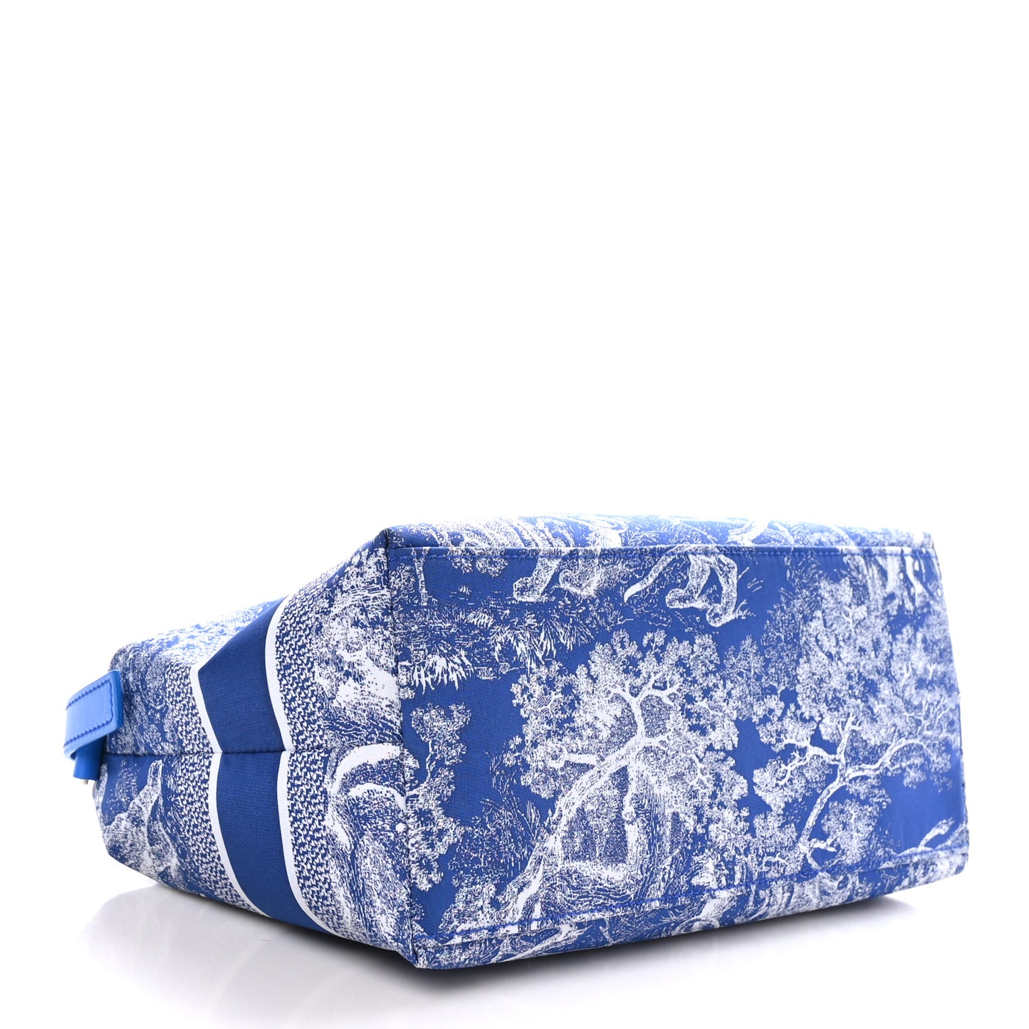 Technical Fabric Toile De Jouy DiorTravel Nomad Pouch Fluorescent Blue