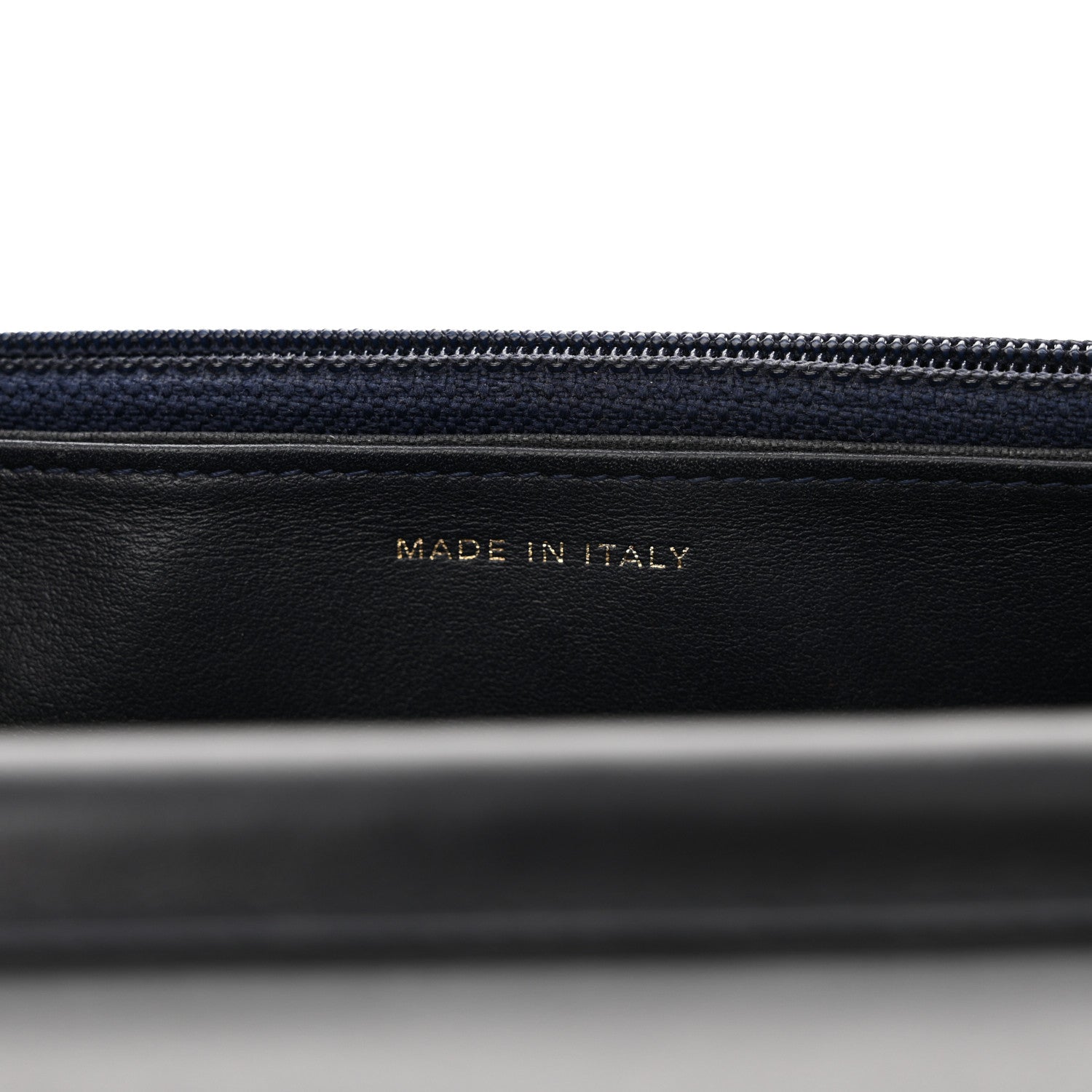 Chanel Tweed Shearling Quilted Chanel Wallet On Chain WOC Navy Black 7 of 16