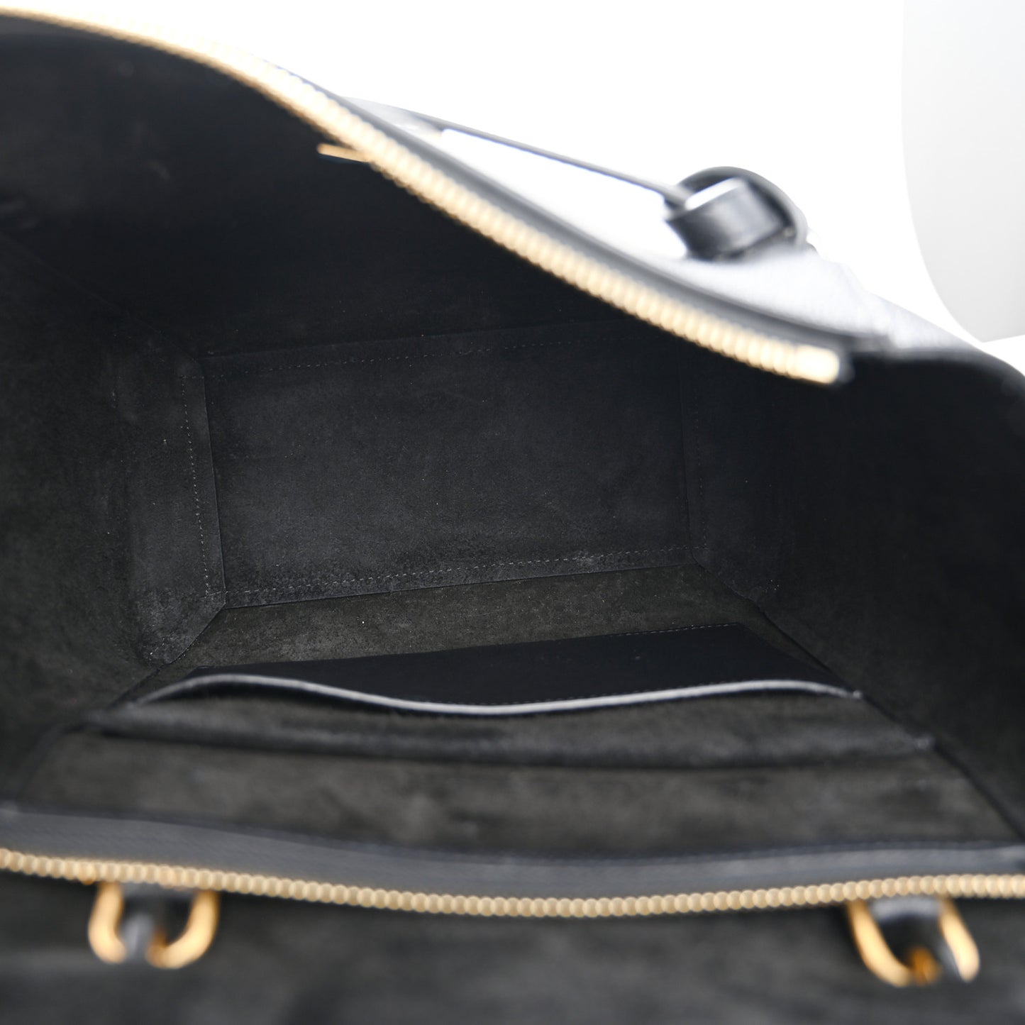 Grained Calfskin Micro Belt Bag Black