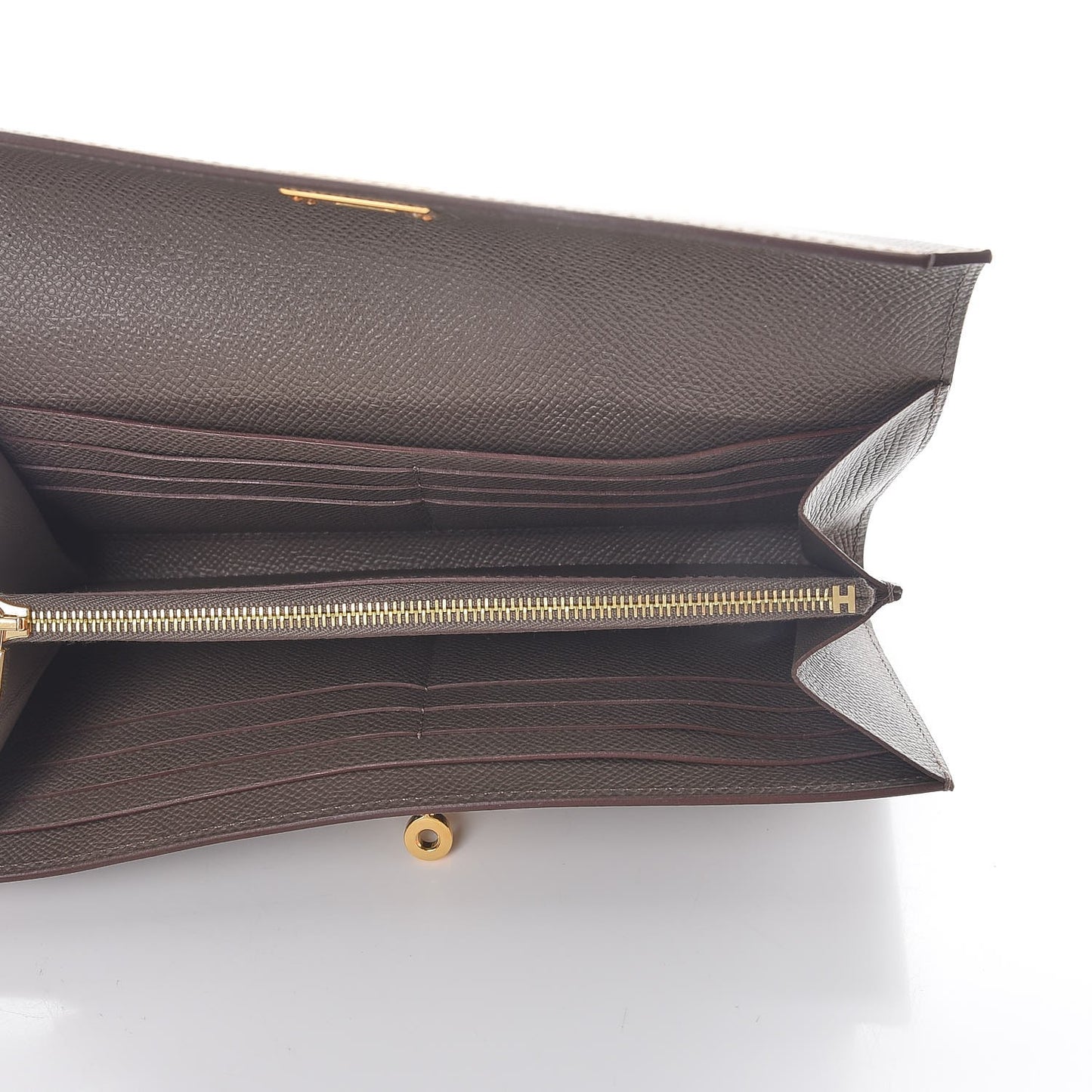 Epsom Kelly Longue Wallet Etain