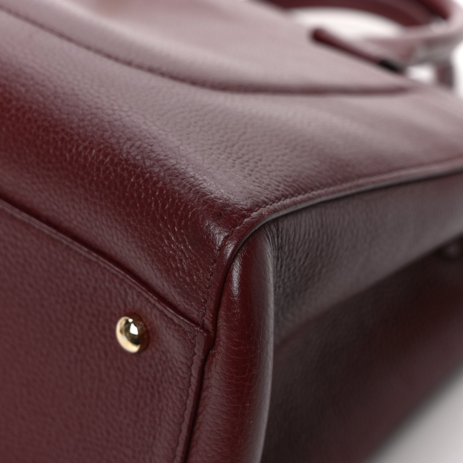 Chanel Grained Calfskin Small Neo Executive Shopper Tote Burgundy 10 of 11