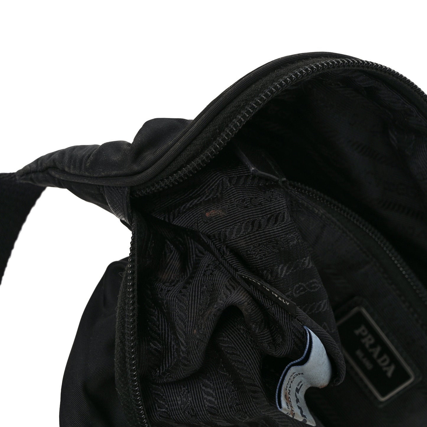 Tessuto Re-Nylon Saffiano Belt Bag Black