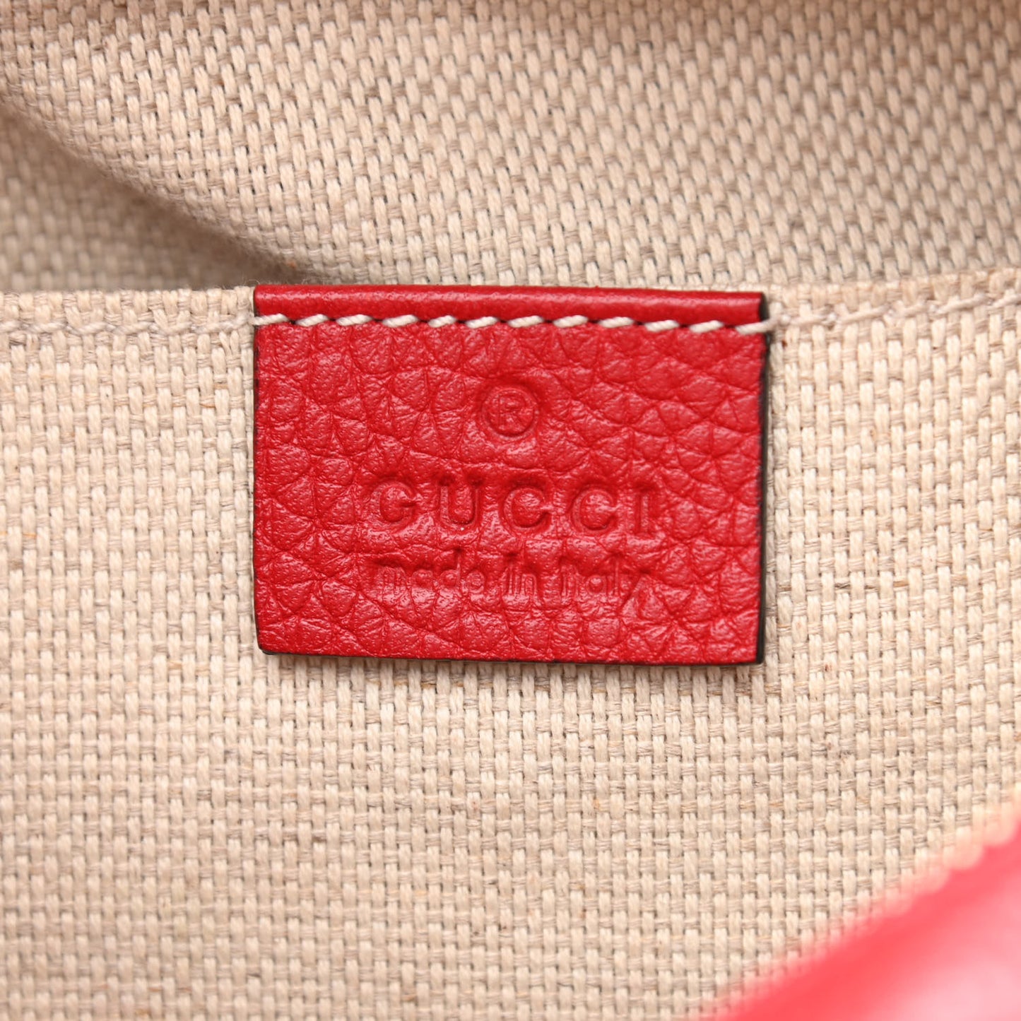 Pebbled Calfskin Small Soho Disco Bag Tabasco Red