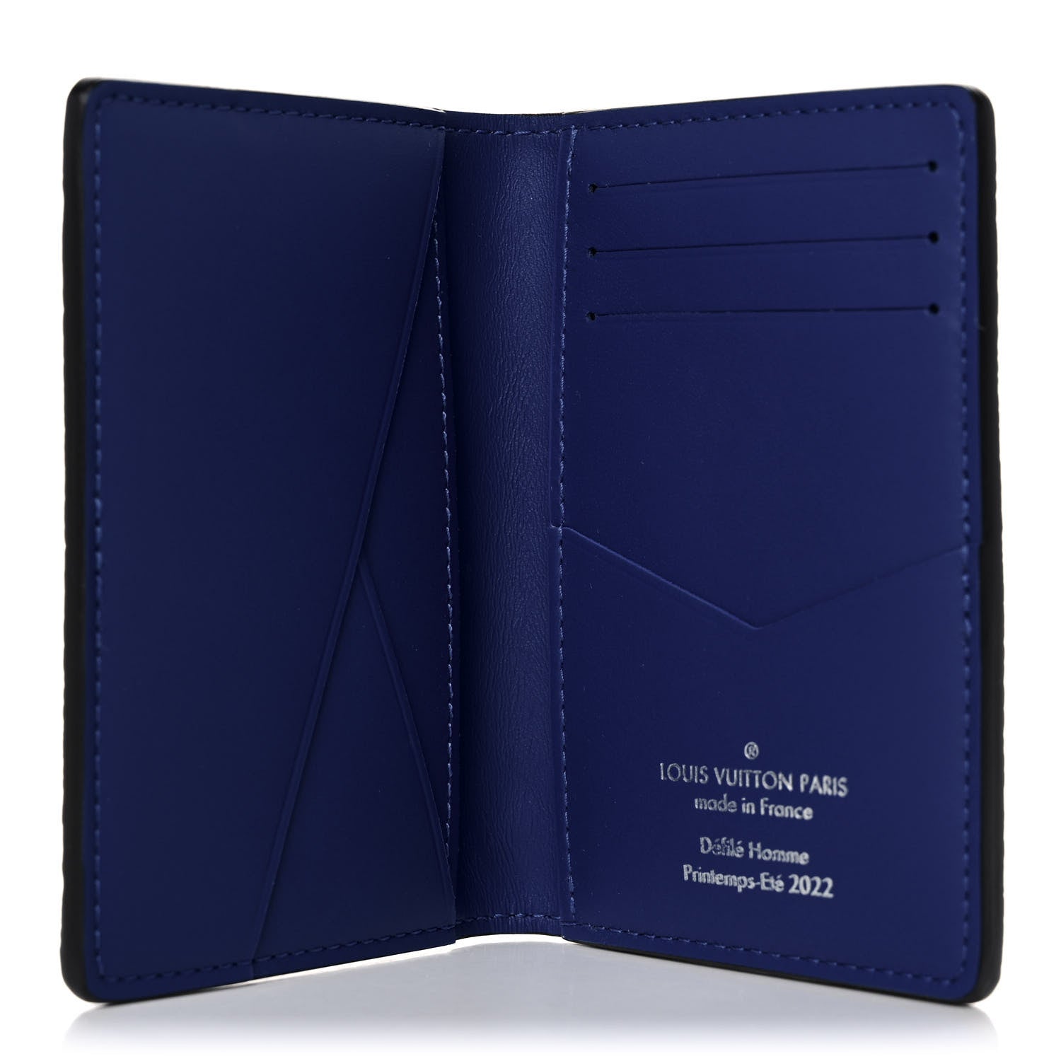 Louis Vuitton Taurillon Illusion Pocket Organizer Bleu Vert 5 of 7