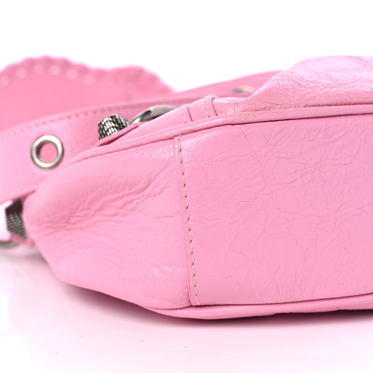 Agneau Arena Le Cagole Shoulder Bag XS Candy Pink
