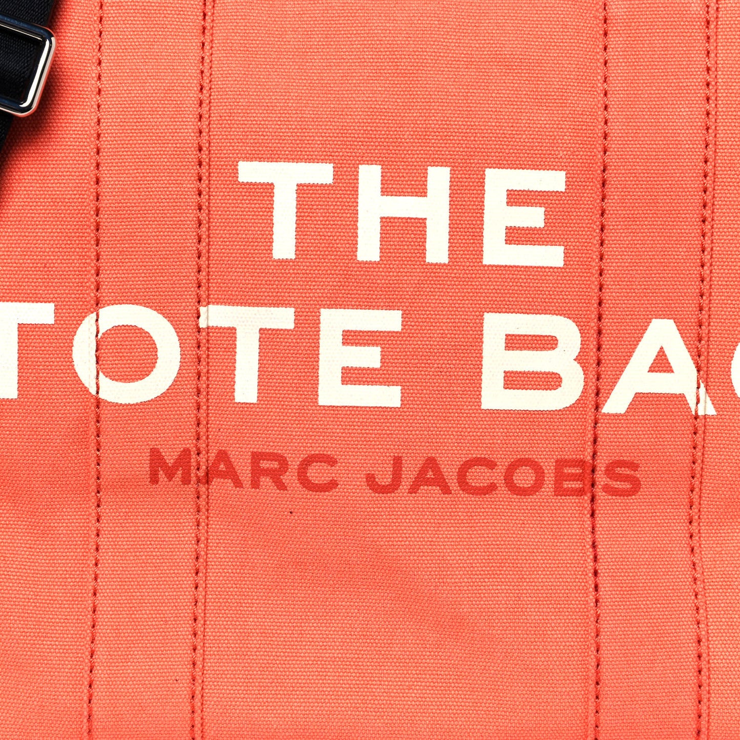 Cotton Canvas Medium The Traveler Tote Bag Orange