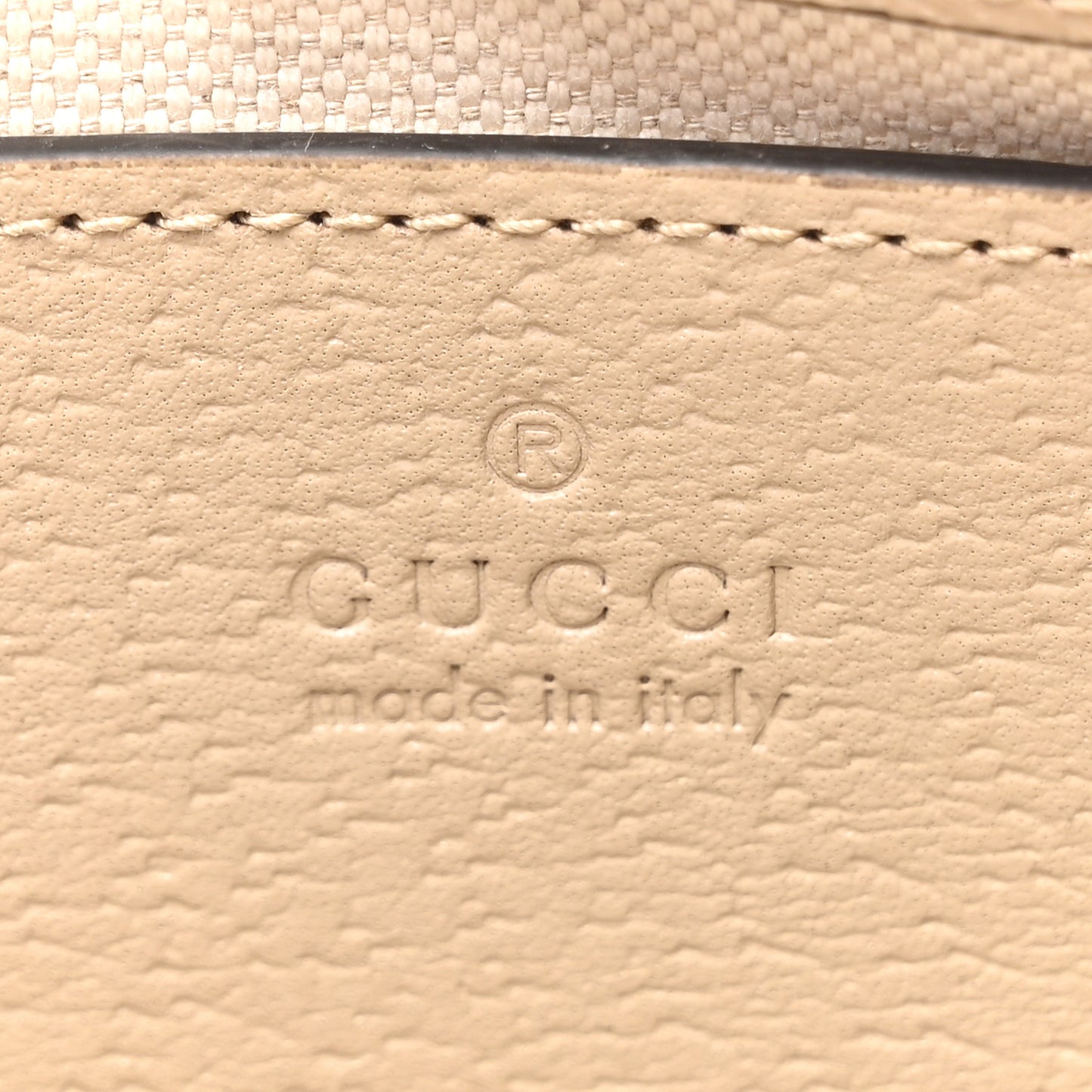 GG Supreme Monogram Textured Dollar Calfskin Web Small Ophidia GG Handbag Beige Mystic White Oatmeal