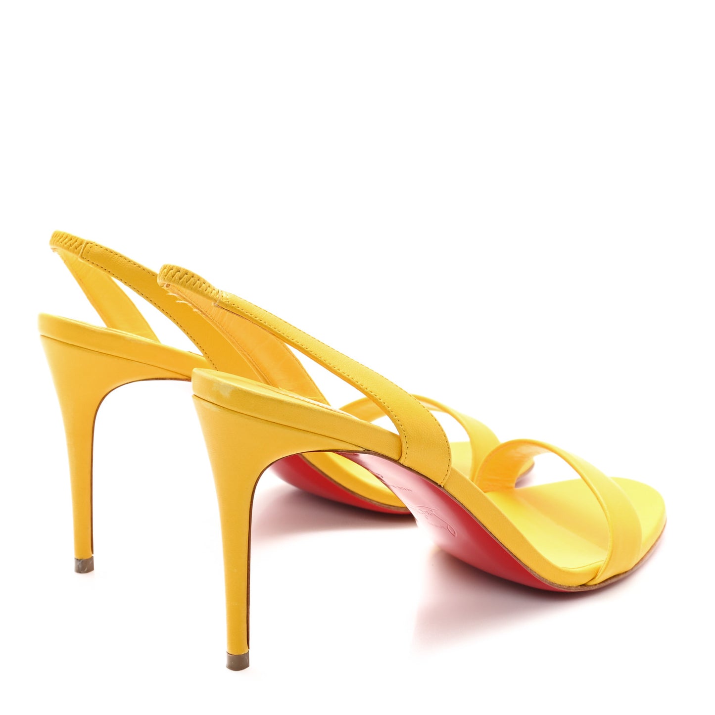 Calfskin O Marylin 85 Slingback Sandal Heels 40 Pollen