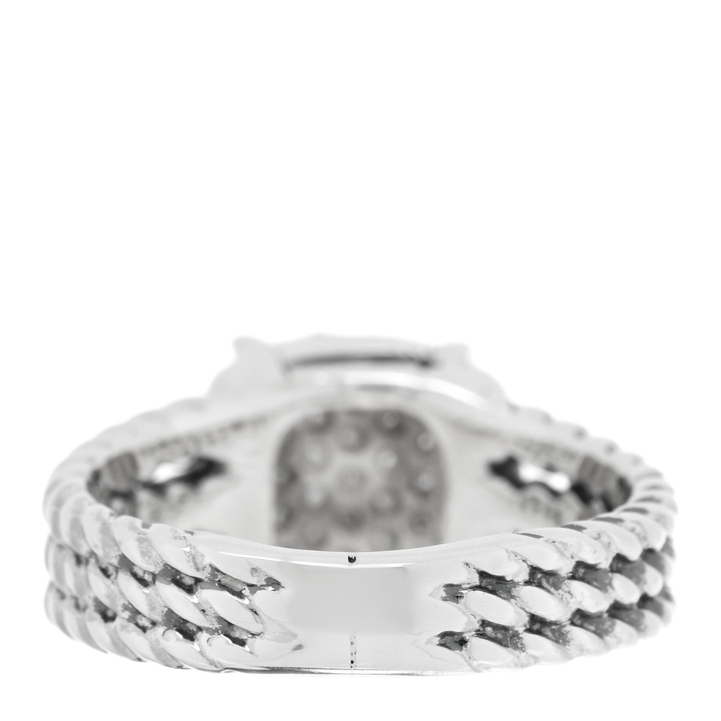 Sterling Silver Diamond 10mm Petite Wheaton Ring 51 5.75