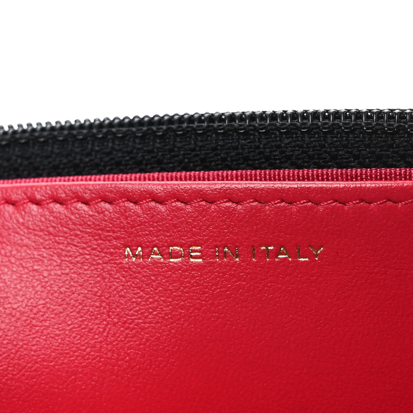 Lambskin Quilted Chain Around Wallet On Chain WOC Black