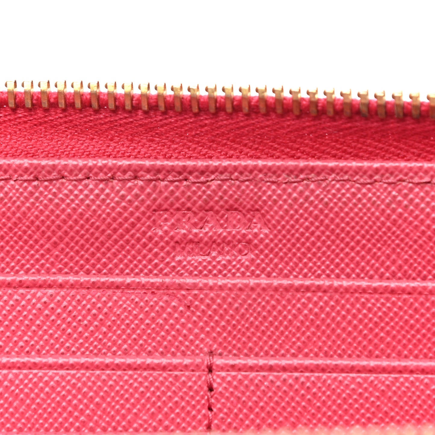 Saffiano Fiocco Bow Zip Around Wallet Peonia