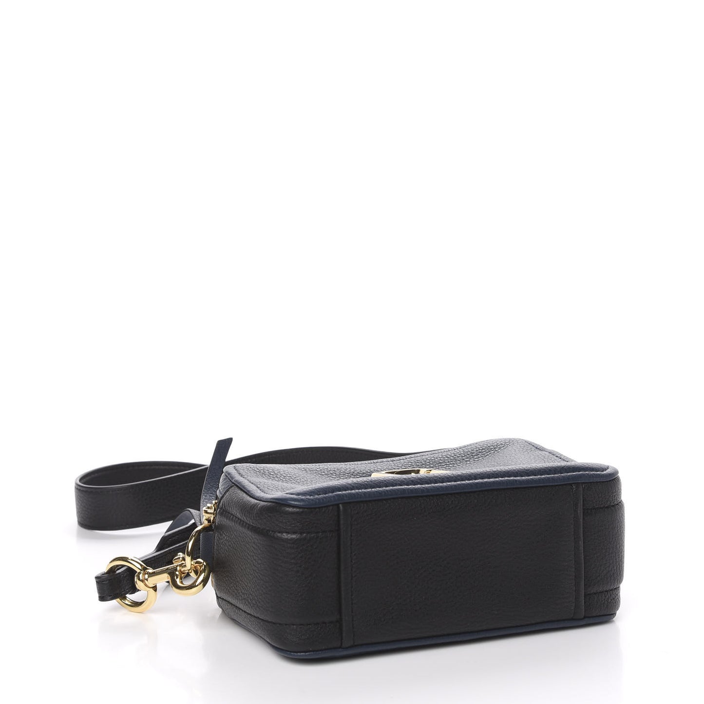 Supple Natural Grain Calfskin Softshot 21 Crossbody Bag Navy