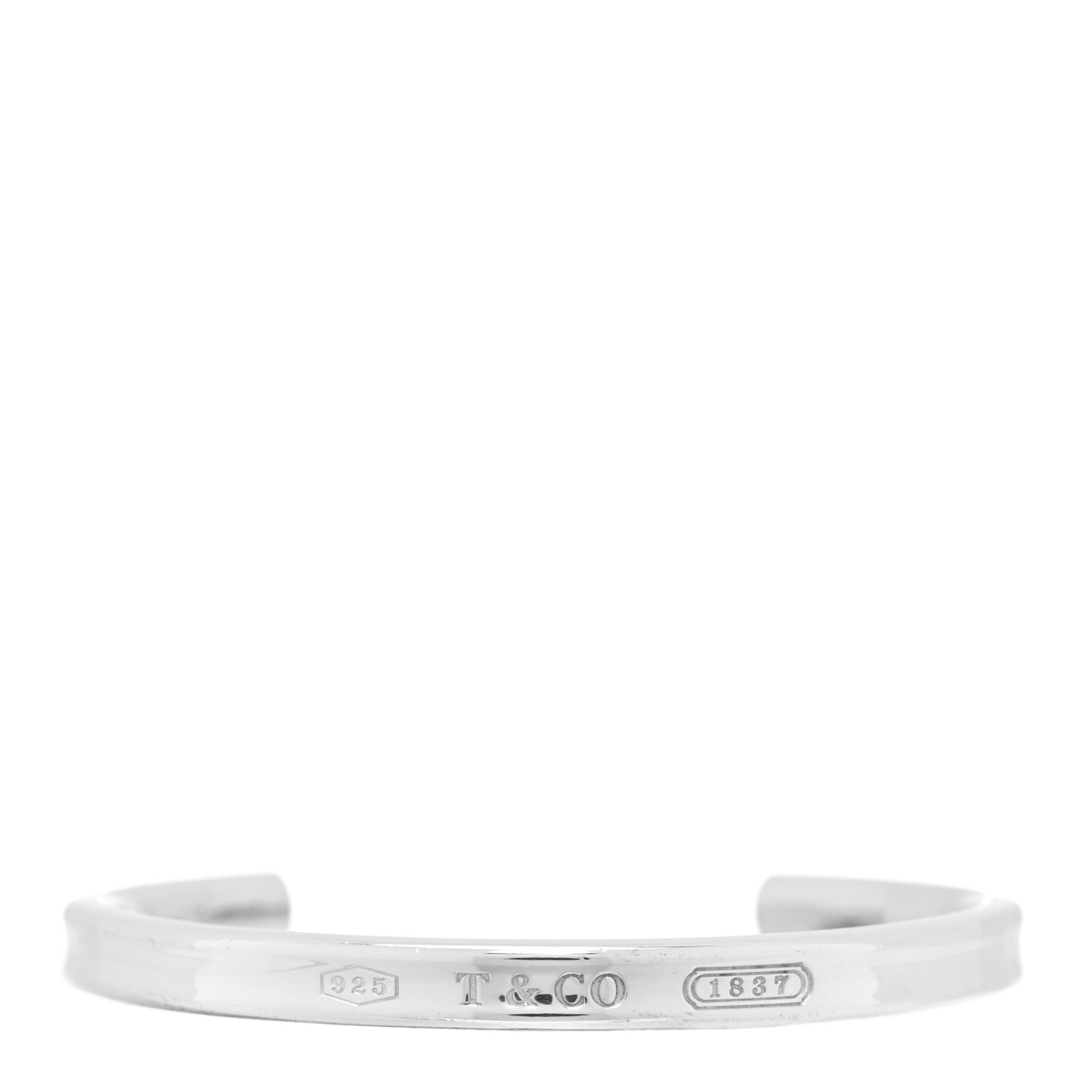 Sterling Silver Narrow 1837 Cuff Bracelet