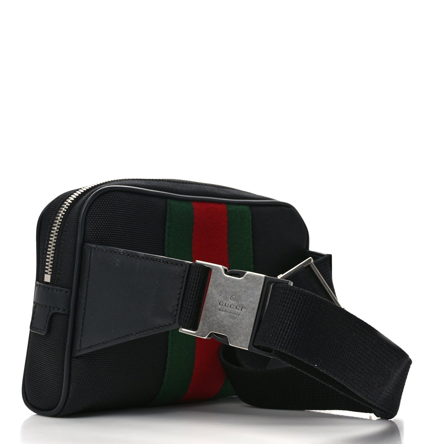Gucci Canvas Web Slim Belt Bag Black 3 of 10