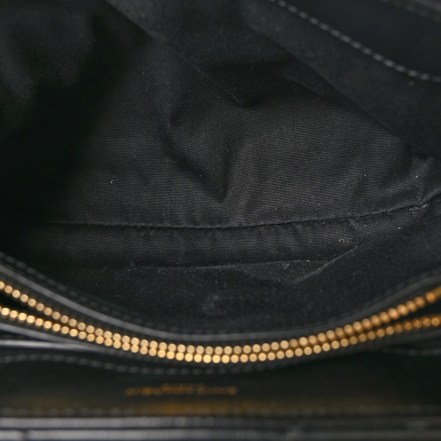 Calfskin Y Quilted Monogram Small Loulou Chain Satchel Black