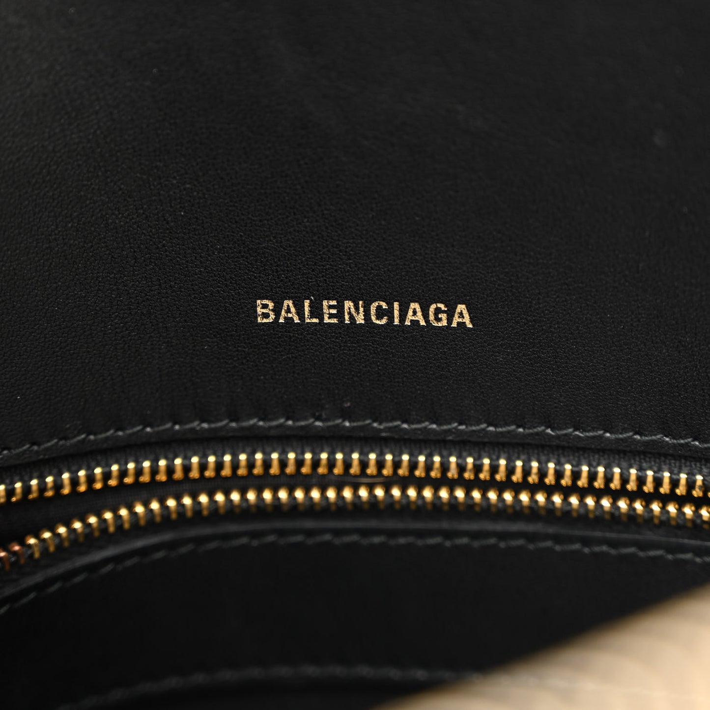Calfskin Allover Logo M Ville Top Handle Bag Black
