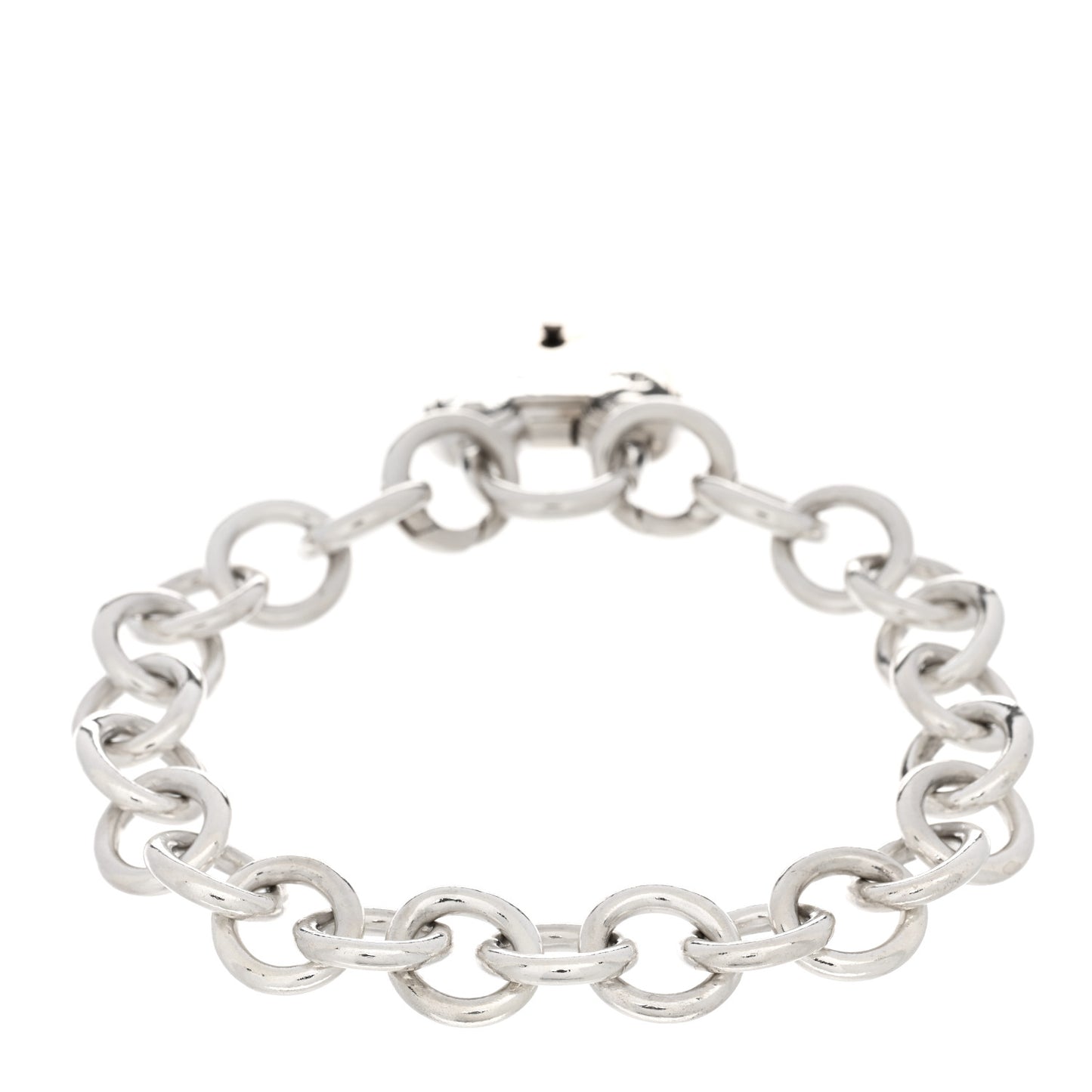 Sterling Silver Heart Lock Bracelet
