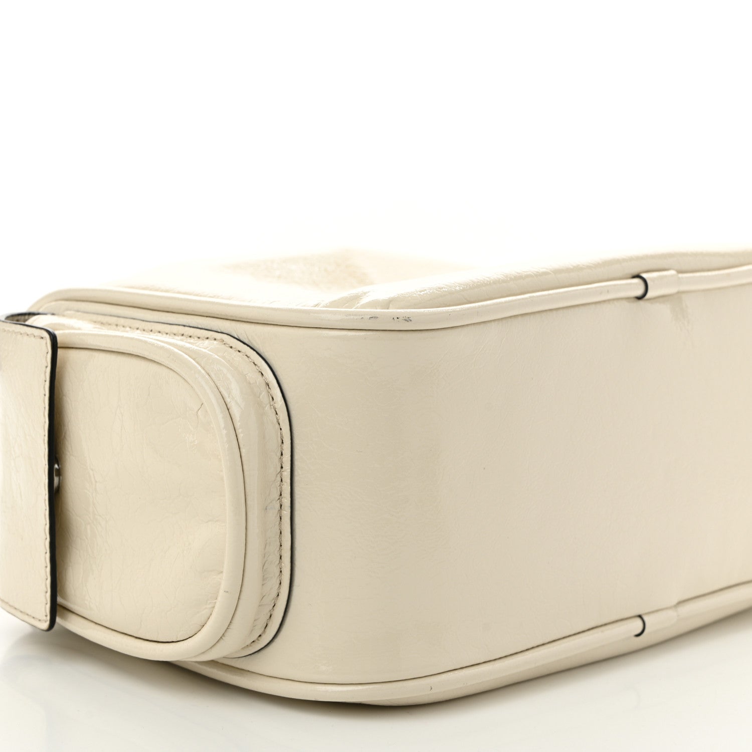 Marc Jacobs Patent Calfskin Soft Box 23 Shoulder Bag Ivory 10 of 13